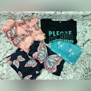 Women’s sleep tops and pants bundle